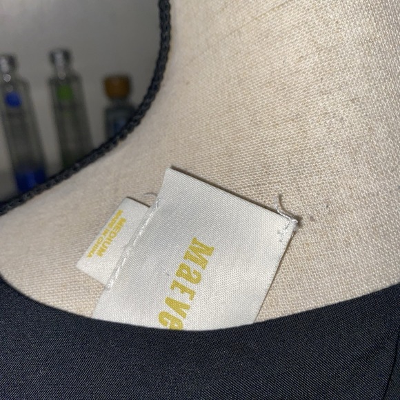 Anthropologie Black Floral Embroidered Midi Dress - Picture 4 of 7